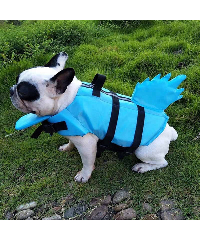 Dog Life Vest Summer Shark Pet Life Jacket Dog Clothes Dogs Swimwear Pets Swimming Suit New-0