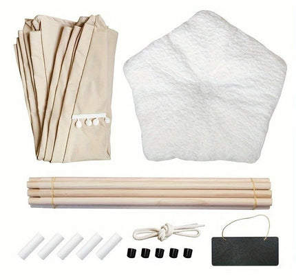 Linen Pet Teepee Bed-2