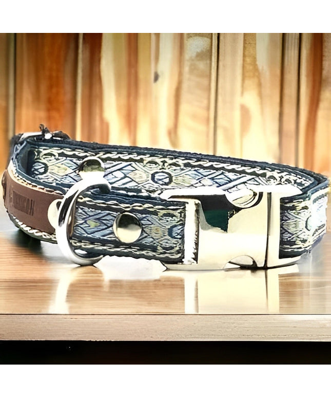Engraved Cotton Dog Collar for Small Breeds-0