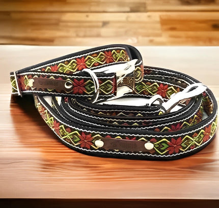 Finnigan's Fabulous Fabric Dog Collar Set Hand Made-0