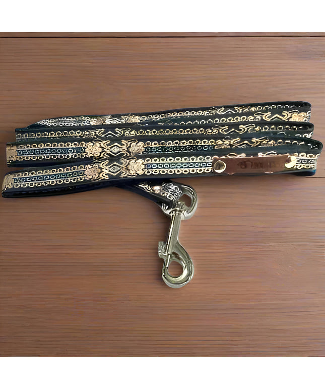 Finnigan's Luxury Pup walking Lead with  Metal Buckle-0