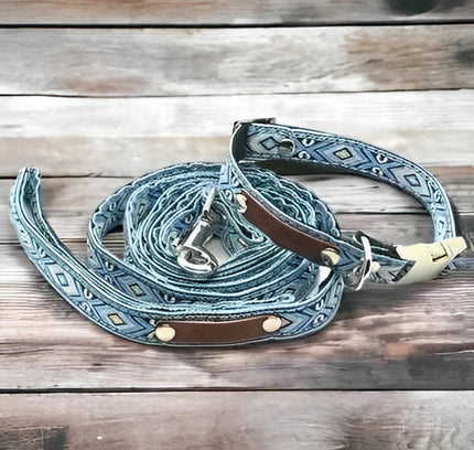 Finnigan's Personalised Designer Cotton Dog Collar Set for Small Breeds-0