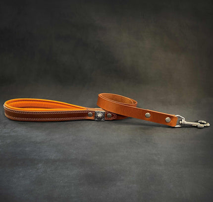 The "Eros" Brown Leash 1 inch wide-0