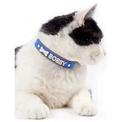 Luxury Rhinestone Pet Collar with Letter Charm-1