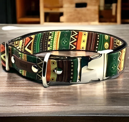 Majestic Cotton Couture Dog Collar for Large Breeds-0