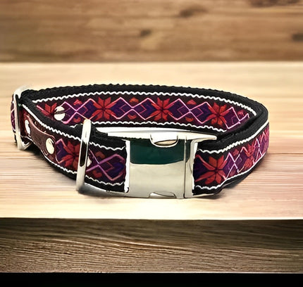 Personalised Large Breed Cotton Dog Collar-0