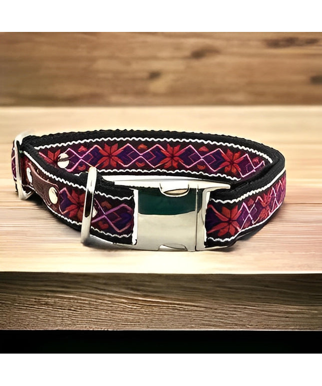Personalised Large Breed Cotton Dog Collar-0