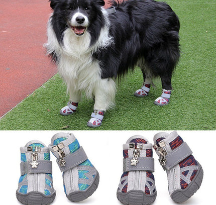 4pcs Waterproof Winter Pet Dog Shoes Anti-slip Rain Snow Boots Footwear Thick Warm For Small Cats Dogs Puppy Dog Socks Booties-0