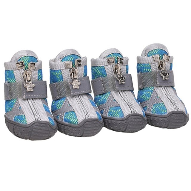 4pcs Waterproof Winter Pet Dog Shoes Anti-slip Rain Snow Boots Footwear Thick Warm For Small Cats Dogs Puppy Dog Socks Booties-5