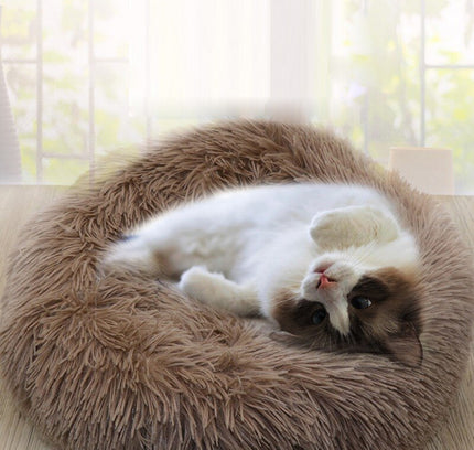 Super Soft Dog Bed Plush Cat Mat Dog Beds For Large Dogs Bed Labradors House Round Cushion Pet Product Accessories-4