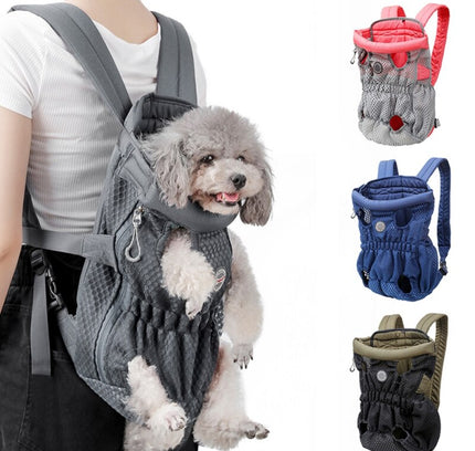 Pet Dog Carrier Backpack Breathable Outdoor Travel Products Bags For Small Medium Dog Cat Chihuahua Pets Mesh Shoulder-0