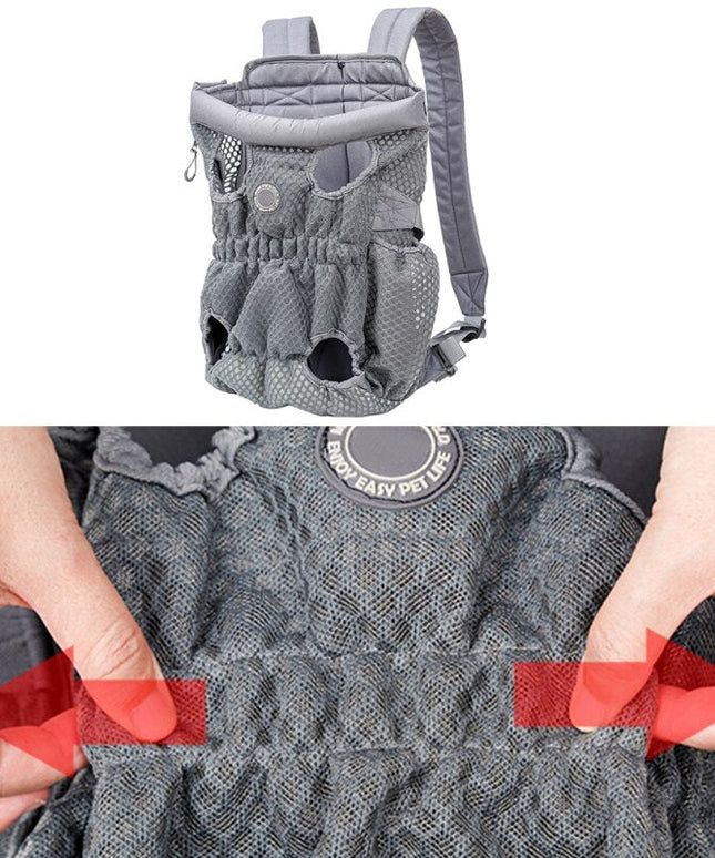 Pet Dog Carrier Backpack Breathable Outdoor Travel Products Bags For Small Medium Dog Cat Chihuahua Pets Mesh Shoulder-2