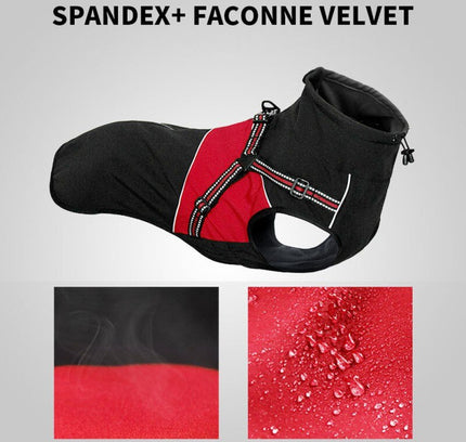 Winter Warm Dog Clothes Waterproof Pet Vest Jacket Coat For Small Medium Large Dogs Pug Chihuahua Ropa Para Perros-2