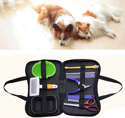 Pet Stainless Steel Hair Scissors Hairdressing Cutting Supplies Shears Dog Comb Haircut Machine Cat Dog Grooming Tool-0