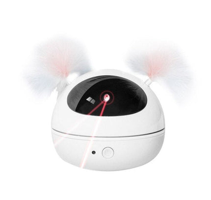 Electric Interactive Cat Toy Ball Feather Infrared Light Tease Tease Cat Stick Toys-5