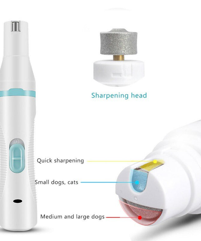 3 IN 1 Pet Grooming Machine USB Charge Dog Cat Hair Trimmer Paw Nail Grinder Pets Clippers Foot Nail Cutter Hair Cutting Machine-2