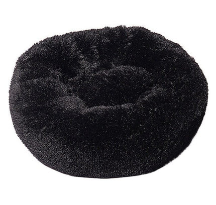Round Cat Bed Warm Sleeping Cat Nest For Dogs Basket Pet Products Cushion Soft Long Plush Cat Pet Bed Mat Cat House Animals Sofa-2