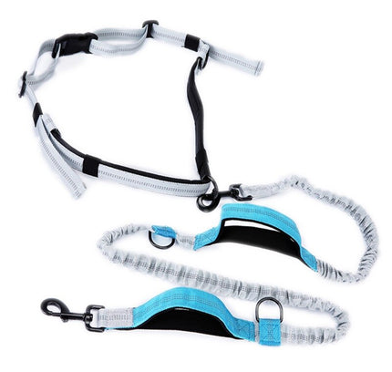 Leash Traction Rope Pet Dog Running Belt Elastic Hands Freely Jogging Pull Dog Leash 2 Colors-3