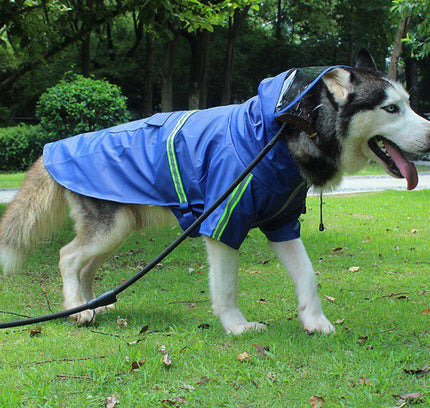 Pet Dog Raincoats Reflective Small Large Dogs Rain Coat Waterproof Jacket Fashion Outdoor Breathable Puppy Clothes 2XL-5XL-3
