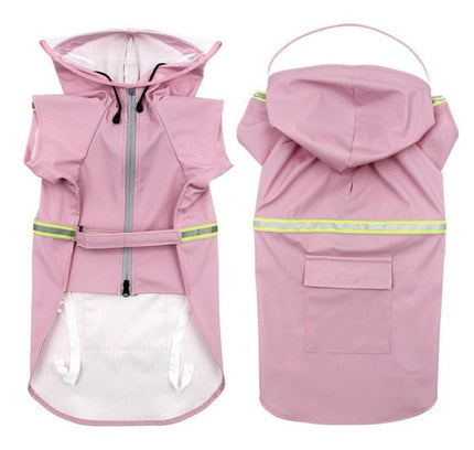 Pet Dog Raincoats Reflective Small Large Dogs Rain Coat Waterproof Jacket Fashion Outdoor Breathable Puppy Clothes 2XL-5XL-5