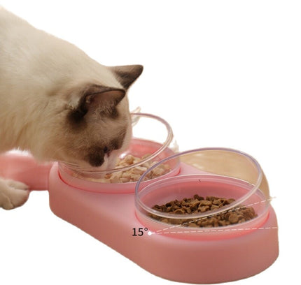 Pet Dog Cat Automatic Feeder Bowl for Dogs Drinking Water Bottle Kitten Bowls Slow Food Feeding Container Supplies-0