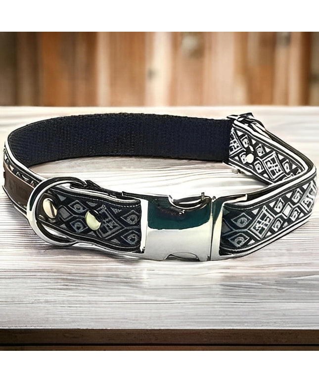 Regal Paws Cotton Dog Collar: Personalised Pup Elegance-0