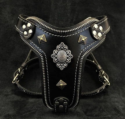 The ''Aztec'' harness Black Small to Medium Size-0