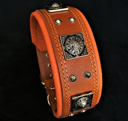 The "Eros" collar 2.5 inch wide Brown-0