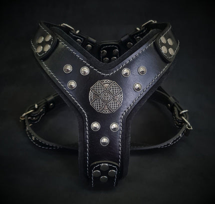 The ''Maximus'' harness black & silver Small to Medium Size-0