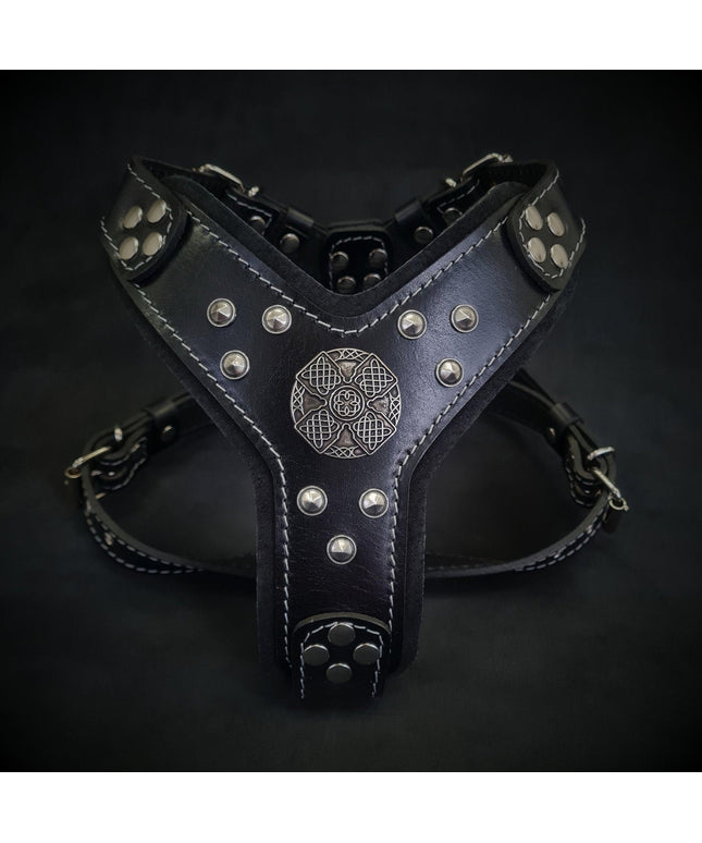 The ''Maximus'' harness black & silver Small to Medium Size-0