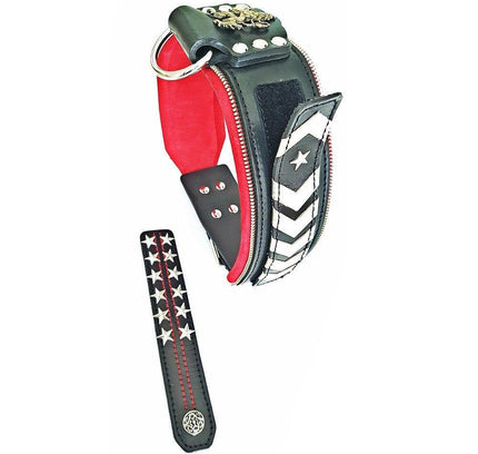 The unique "General" leather dog collar for big dogs-1