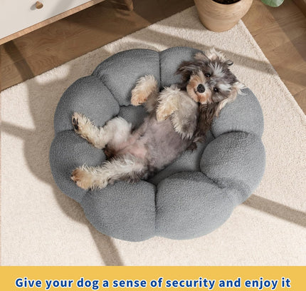 The "Cuddle Flower" Calming Bed (Donut Design & Washable)