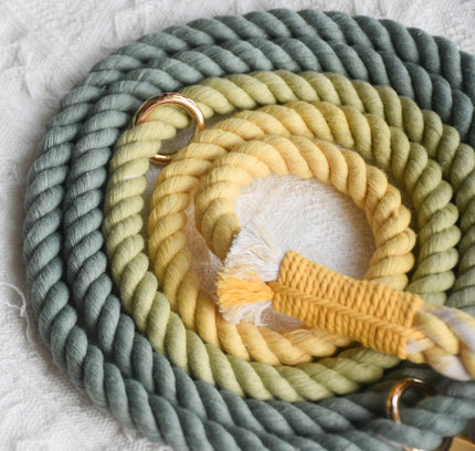 HANDS FREE DOG ROPE LEASH - AVOCADO-1