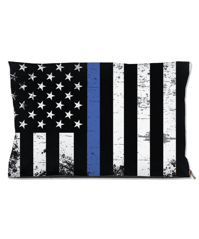 Thin Blue Line Dog Bed-0