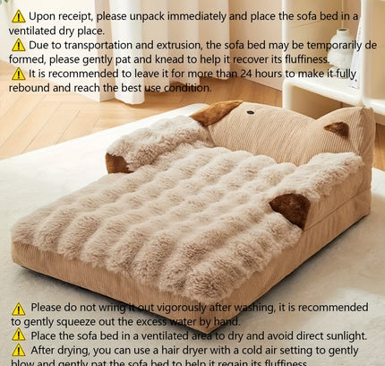 Soft Indoor Pet Couch for Dogs and Cats-4