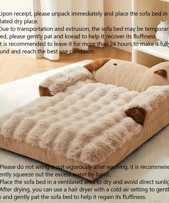 Soft Indoor Pet Couch for Dogs and Cats-4