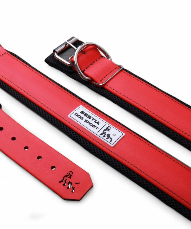 BESTIA DOG SPORT COLLAR RED-0