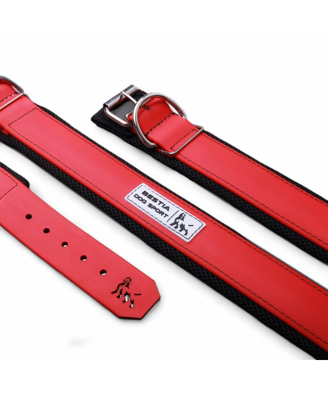 BESTIA DOG SPORT COLLAR RED-0