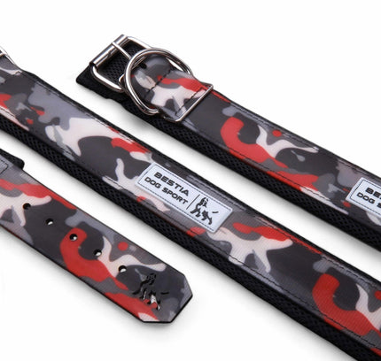 BESTIA DOG SPORT COLLAR RED CAMO-0