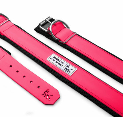 BESTIA DOG SPORT COLLAR NEON PINK-0