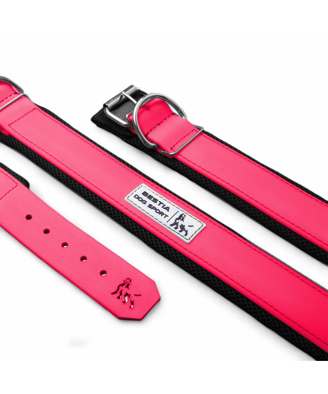BESTIA DOG SPORT COLLAR NEON PINK-0