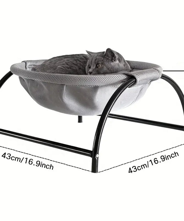 Cozy Cat Hammock Bed | Elevated Design, Breathable Mesh, Easy-Clean, Supports 15lbs-2