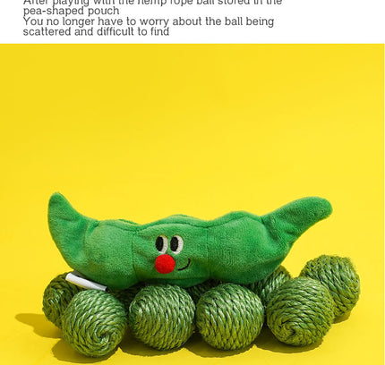 The "Sisal Hideout" Play Balls (Stress Relief & Kitten Teething)