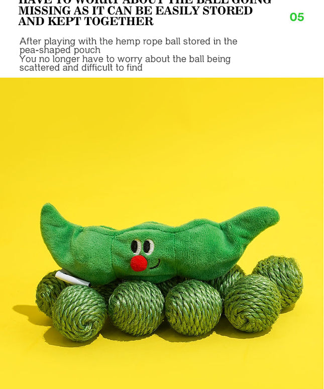 The "Sisal Hideout" Play Balls (Stress Relief & Kitten Teething)