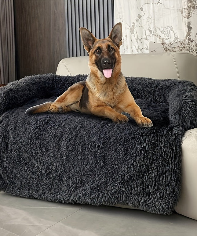Pet Plush Sofa Bed with Neck Cushion