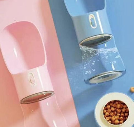 2 IN 1 PORTABLE PET FEEDER - BLUE-4