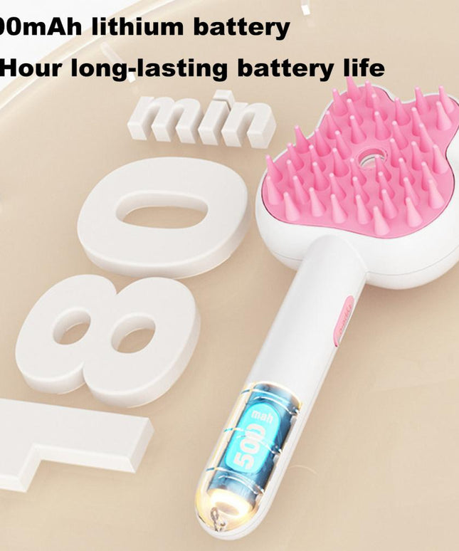 The "Expert Detangle" 3-in-1 Steam Brush (Self-Cleaning & Rechargeable)