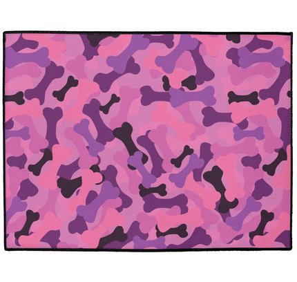 Bone Camo Pink Dog Mat-0