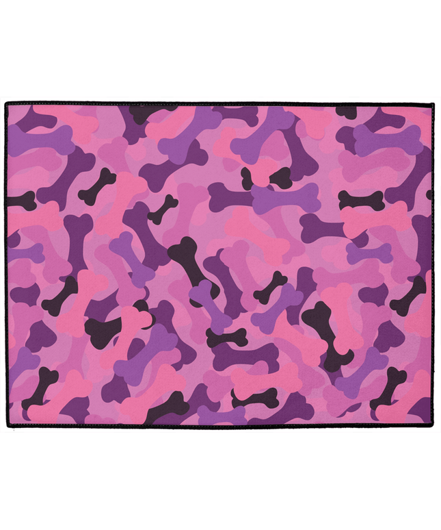 Bone Camo Pink Dog Mat-0