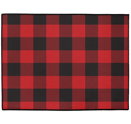 Buffalo Plaid Dog Mat-0